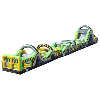 95ft Toxic Rush Inflatable Obstacle Course