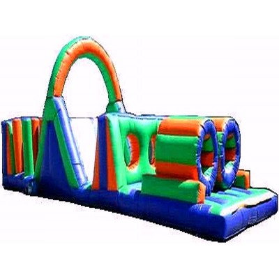 Dual Lane Bouncy Obstacle Course