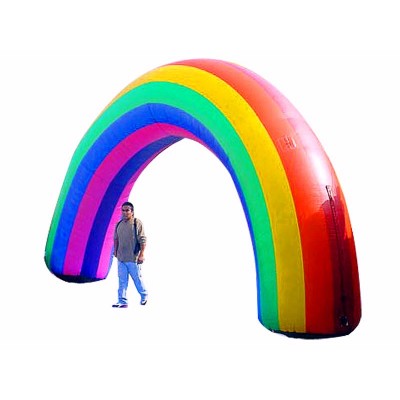 Rainbow Blow Up Arch