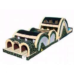 Camo Triple Lane Inflatable Obstacle Camo Triple Lane Inflatable Obstacle