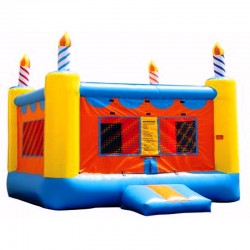 Deluxe Square Cake Blow Up Castle