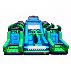 Jungle Extreme Blow Up Obstacle Course Jungle Extreme Blow Up Obstacle Course