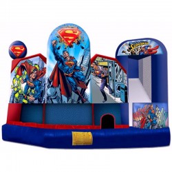 Super Man Bouncing House Combo Five