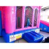 Pink Commercial Castle With Double Line Slide